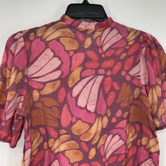 Zac & Rachel Pink and Orange Blouse - Picture 4 of 9